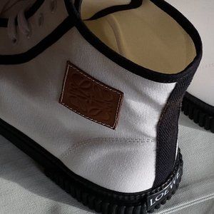 Loewe High Top Sneakers in Canvas